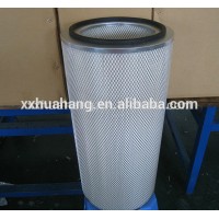 Industrial cylindrical wire mesh filter element pleated dust collector filter for gas turbine