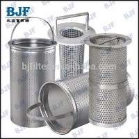 factory price stainless Steel basket strainer basket type filter