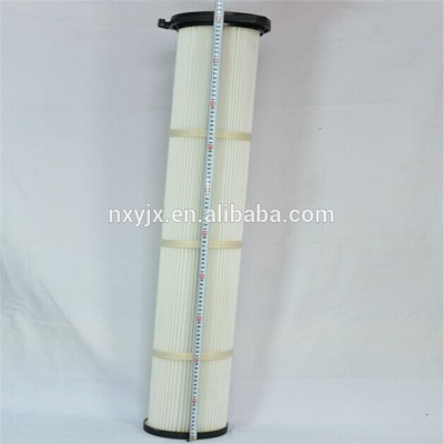 good air permeability polyester non-woven fabrics dust collector pleated air filter element