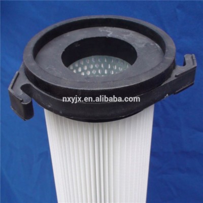 high performance removal synthetic filter media dust collector