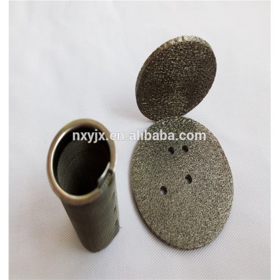 porosity sintered bronze/ stainless steel filter disc