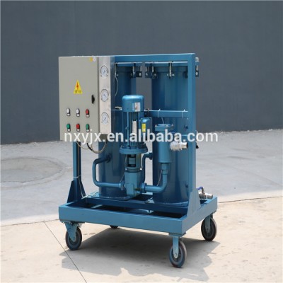 LYC-G series LYC-G200 movable two stage high solid content lubricating oil waste oil filtration purifier machine